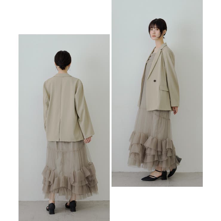 niana ニアナ ジャケットセットチュールフリルドレス[品番