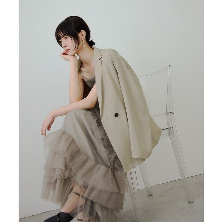 niana ニアナ ジャケットセットチュールフリルドレス[品番