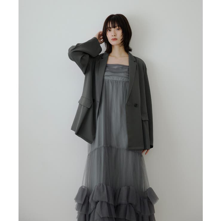 niana ニアナ ジャケットセットチュールフリルドレス[品番