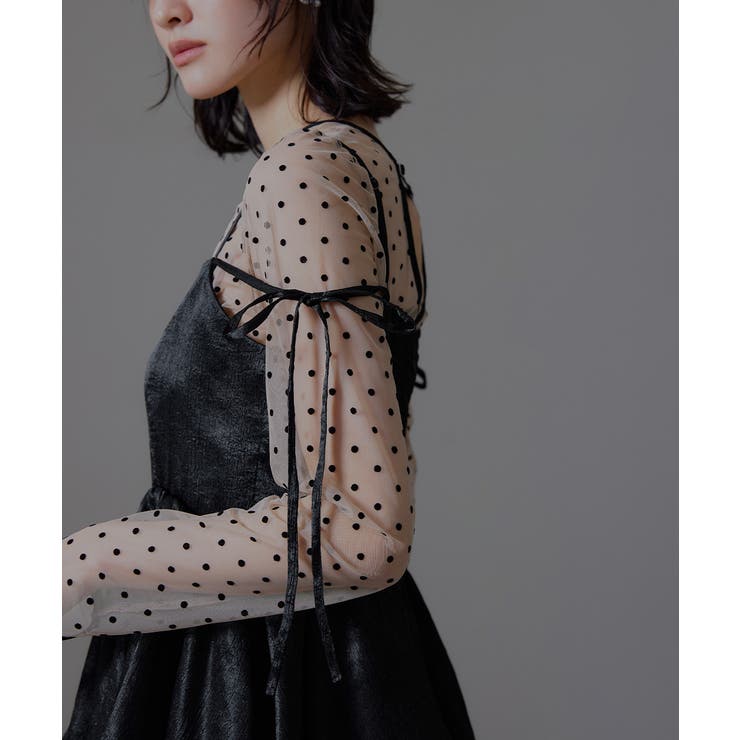 niana ニアナ ドットシアートップス | Fashion Letter | 詳細画像5 