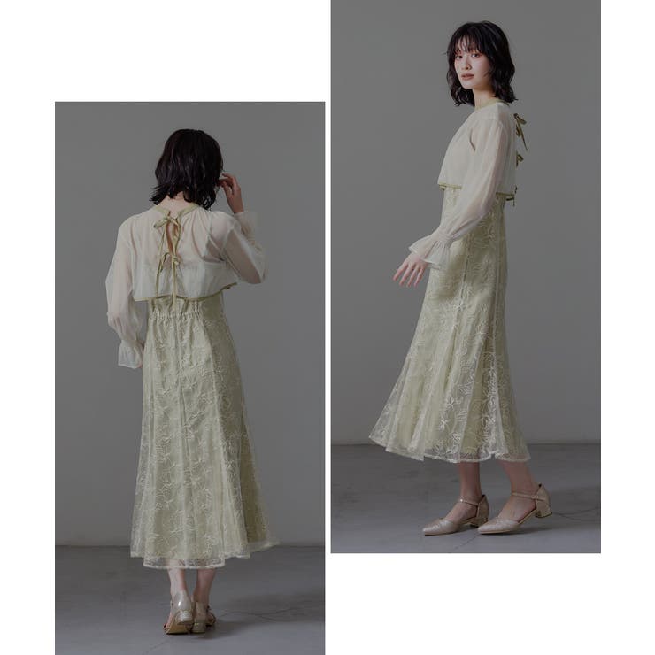 niana ニアナ ダブルリボンボレロセットドレス | Fashion Letter | 詳細画像15 