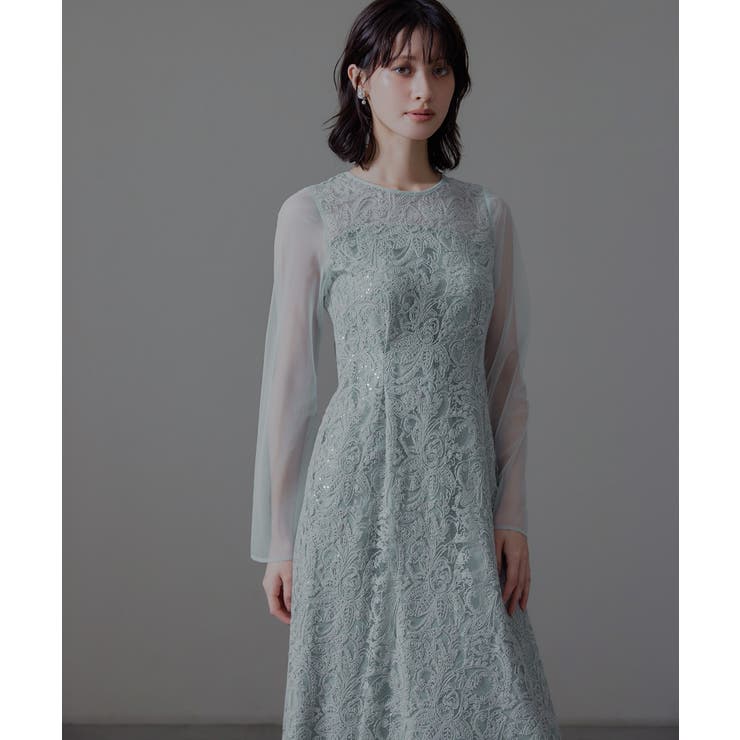 niana ニアナ リーフエンブロイダリーバックデザインドレス | Fashion Letter | 詳細画像15 