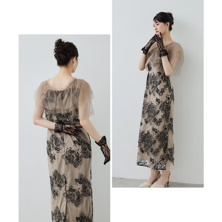 niana ニアナ レイヤードチュールドレス | Fashion Letter | 詳細画像4 