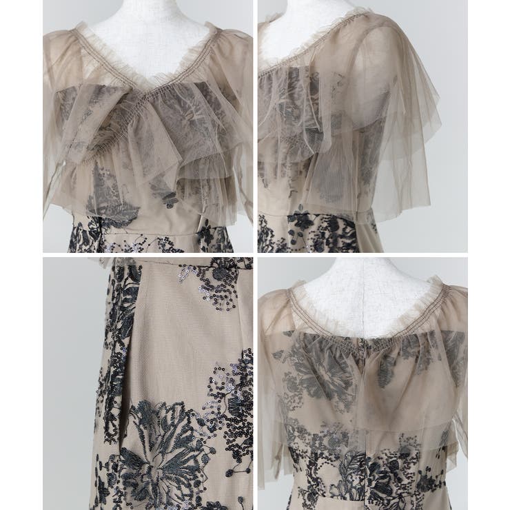 niana ニアナ レイヤードチュールドレス | Fashion Letter | 詳細画像18 