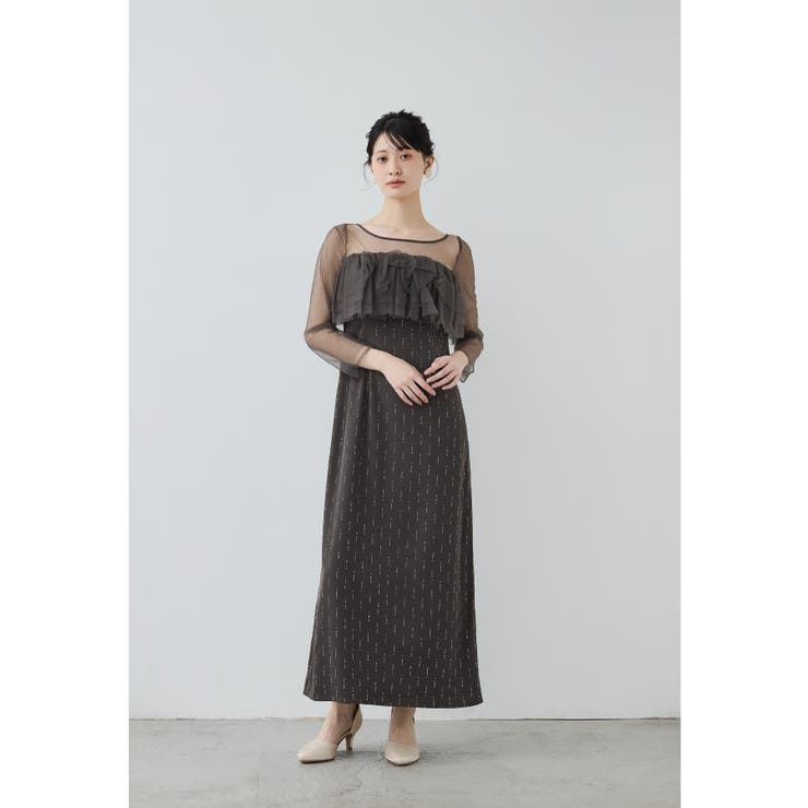 ブラウン | niana ニアナ シューティングスタードレス | Fashion Letter