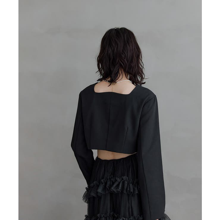 niana ニアナ ティアードチュールスカートジャケットセットアップ | Fashion Letter | 詳細画像16 