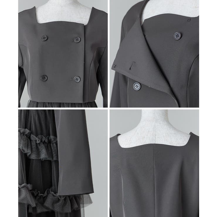 niana ニアナ ティアードチュールスカートジャケットセットアップ | Fashion Letter | 詳細画像17 