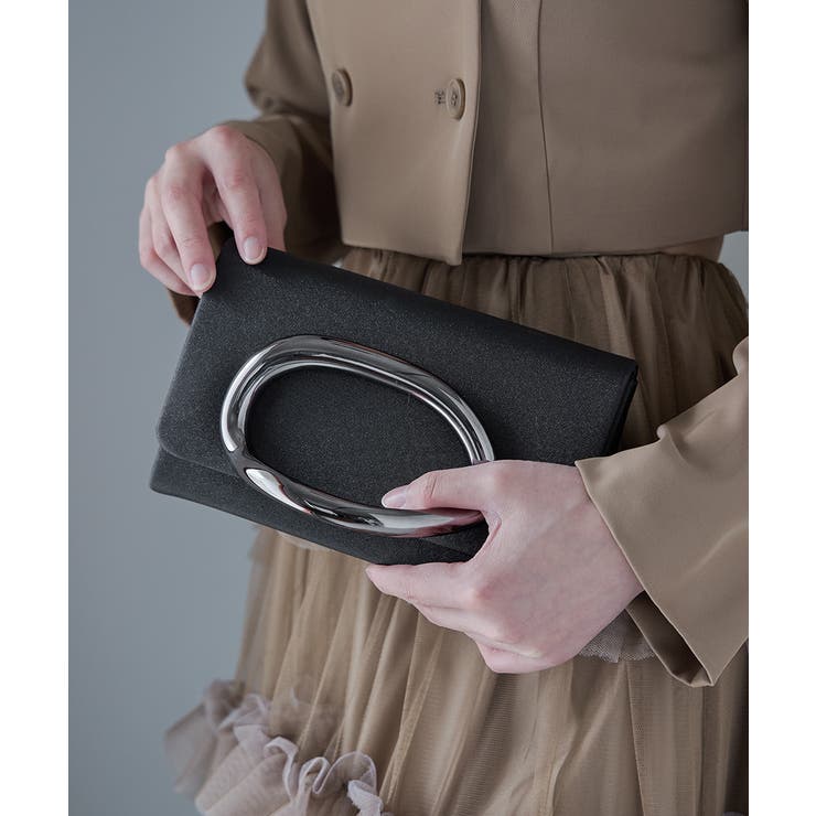 niana ニアナ ビッグメタルモチーフクラッチバッグ | Fashion Letter | 詳細画像6 