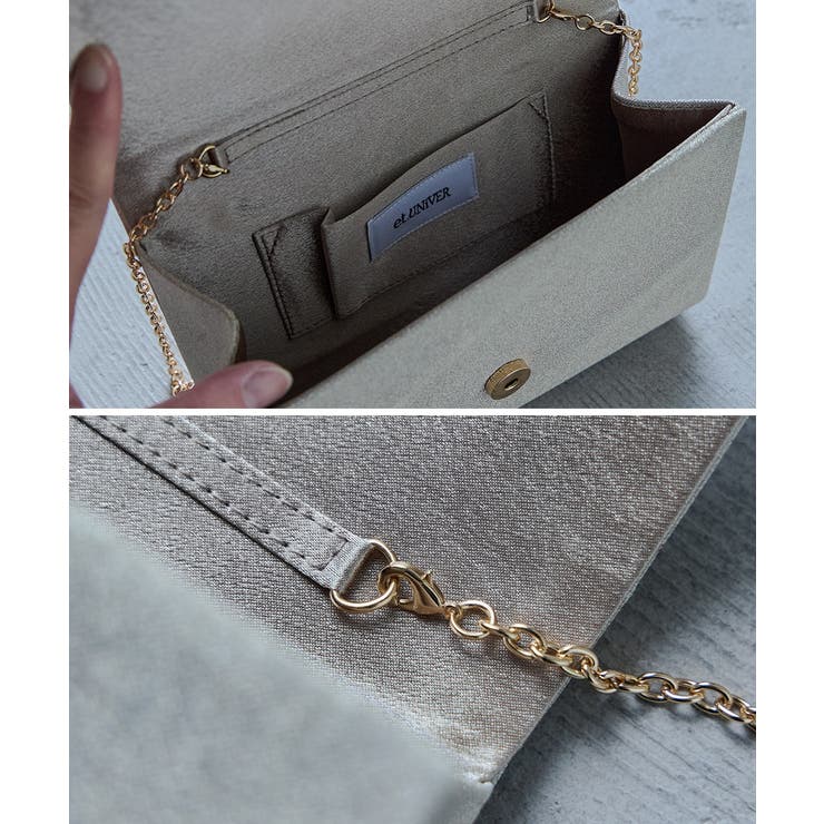 niana ニアナ ビッグメタルモチーフクラッチバッグ | Fashion Letter | 詳細画像12 