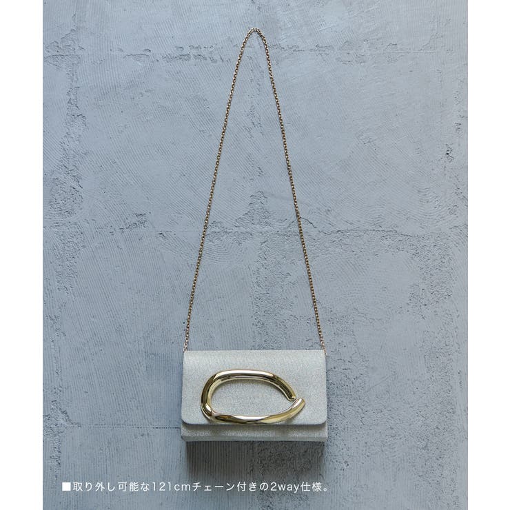 niana ニアナ ビッグメタルモチーフクラッチバッグ | Fashion Letter | 詳細画像13 