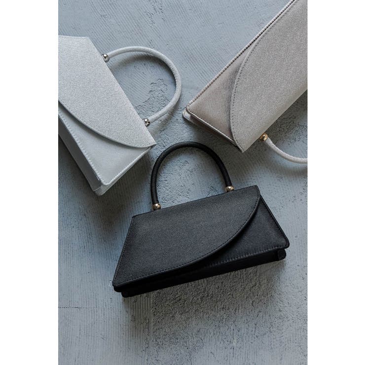 ブラック | niana ニアナ アシンメトリーハンドバッグ | Fashion Letter