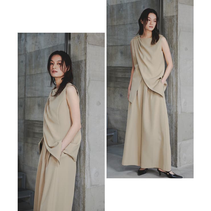 niana ニアナ アシンメトリートップスパンツスーツ | Fashion Letter | 詳細画像4 