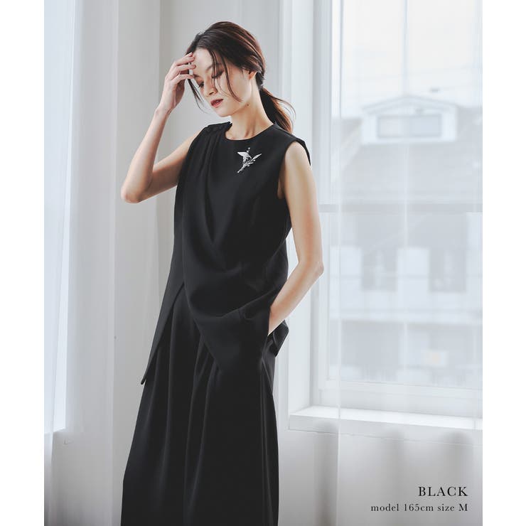 niana ニアナ アシンメトリートップスパンツスーツ | Fashion Letter | 詳細画像7 