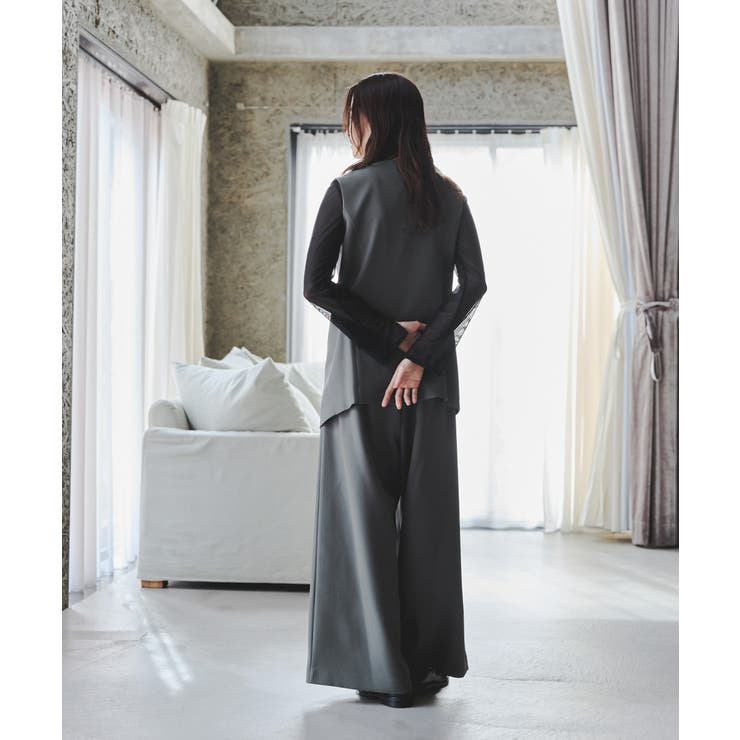 niana ニアナ アシンメトリートップスパンツスーツ | Fashion Letter | 詳細画像15 