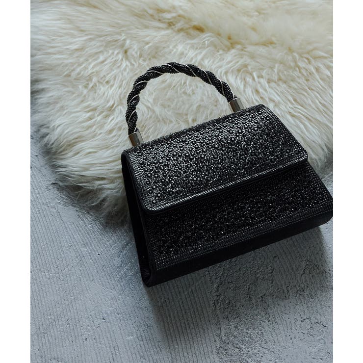 niana ニアナ ラインストーンハンドバッグ | Fashion Letter | 詳細画像3 