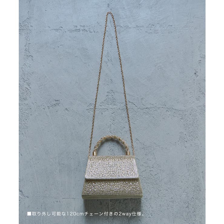 niana ニアナ ラインストーンハンドバッグ | Fashion Letter | 詳細画像14 