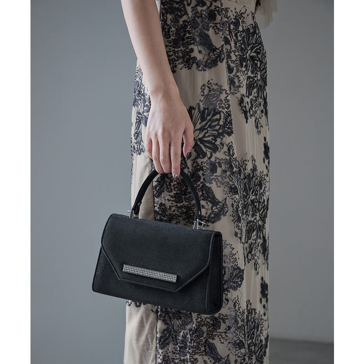 niana ニアナ ビジュープレートラメハンドバッグ | Fashion Letter | 詳細画像4 