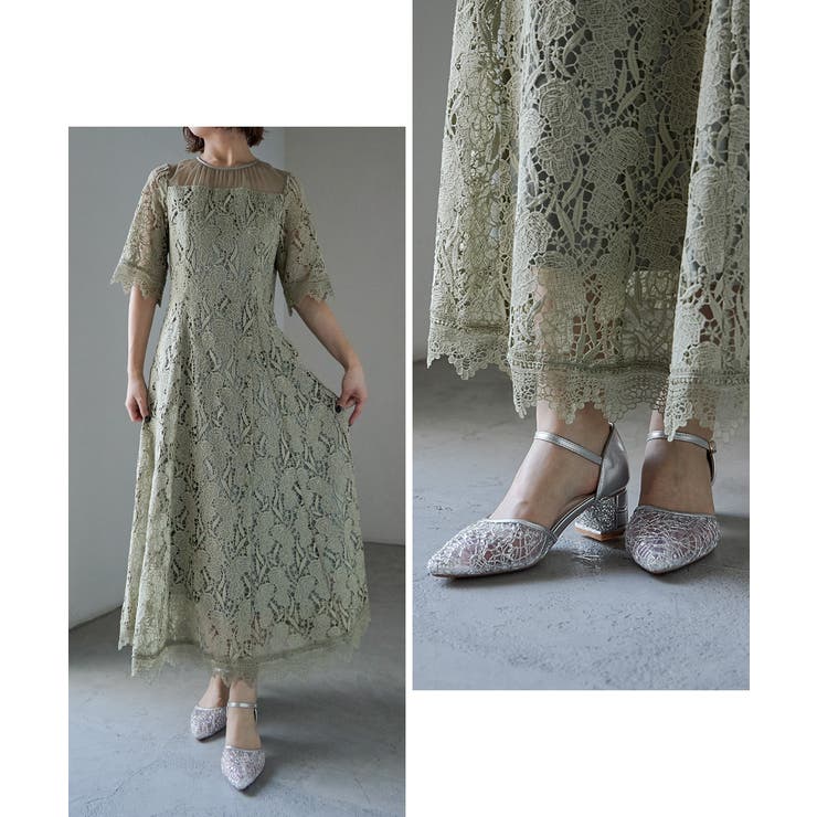 niana ニアナ スパークリングチャンキーヒールパンプス | Fashion Letter | 詳細画像8 