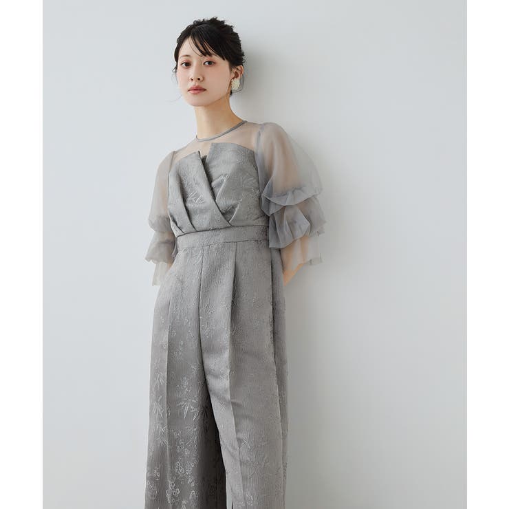 niana ニアナ ジャガードオールインワンドレス | Fashion Letter | 詳細画像9 