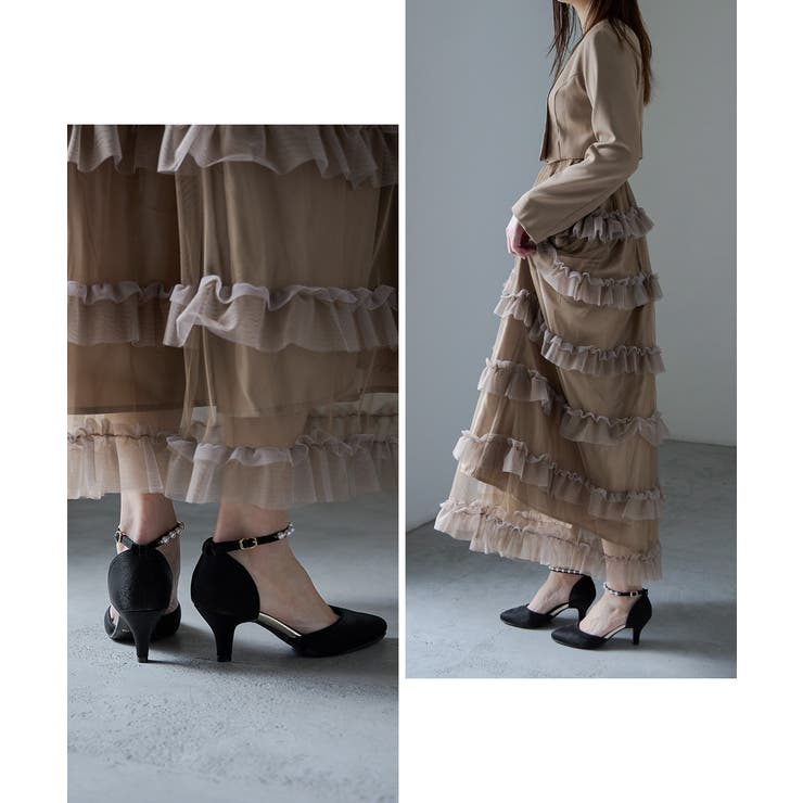 niana ニアナ パールアンクルベルトサテンパンプス | Fashion Letter | 詳細画像4 