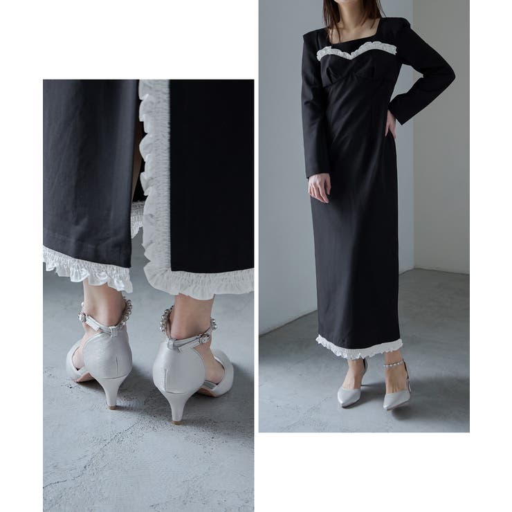 niana ニアナ パールアンクルベルトサテンパンプス | Fashion Letter | 詳細画像9 