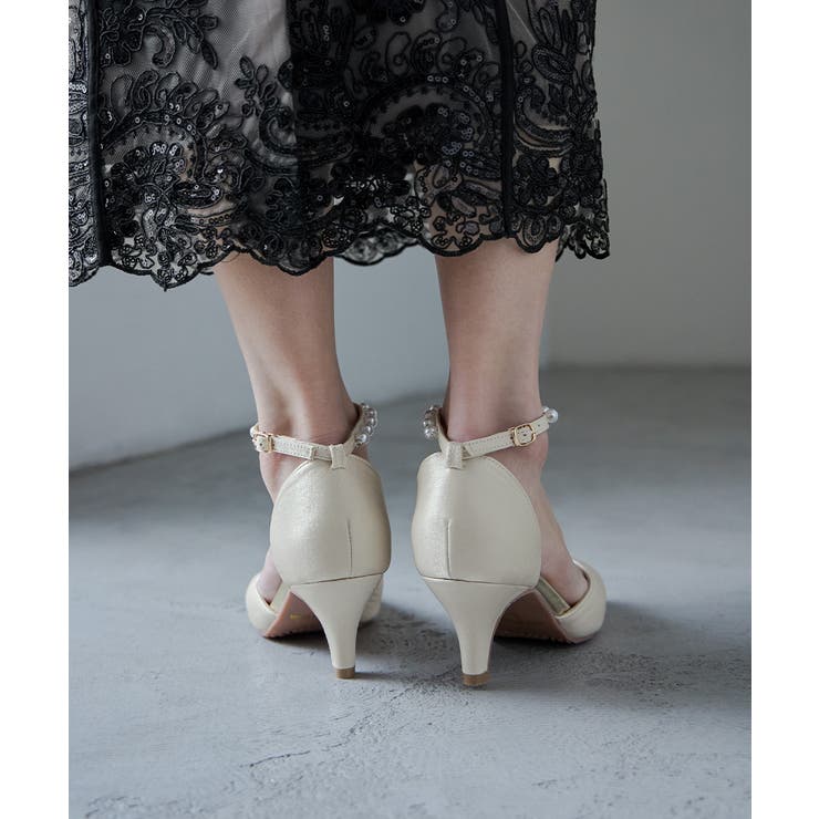 niana ニアナ パールアンクルベルトサテンパンプス | Fashion Letter | 詳細画像14 