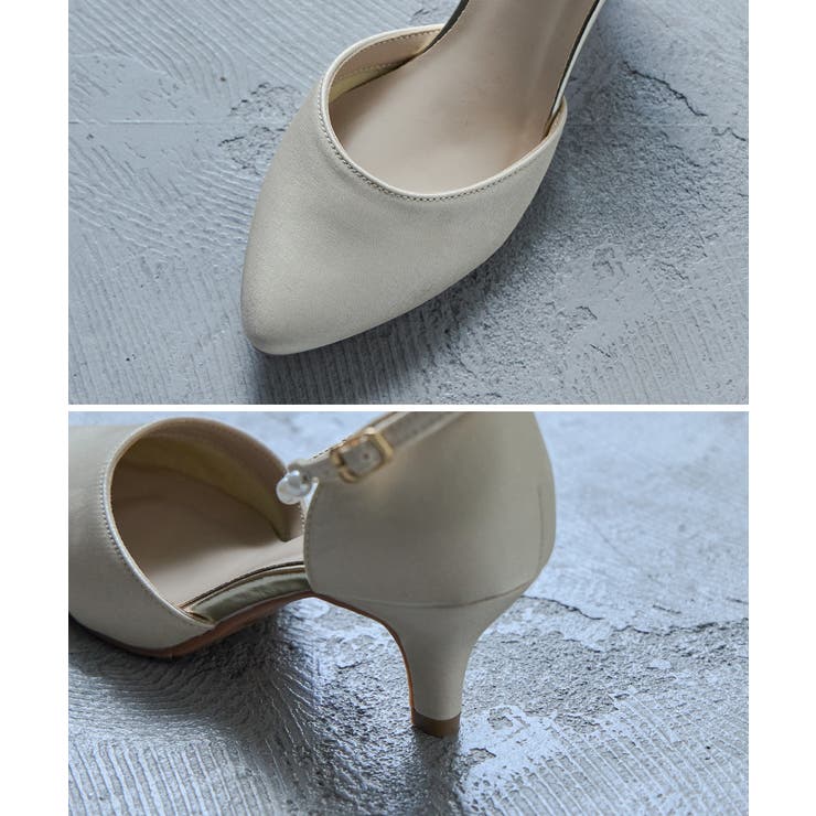 niana ニアナ パールアンクルベルトサテンパンプス | Fashion Letter | 詳細画像17 