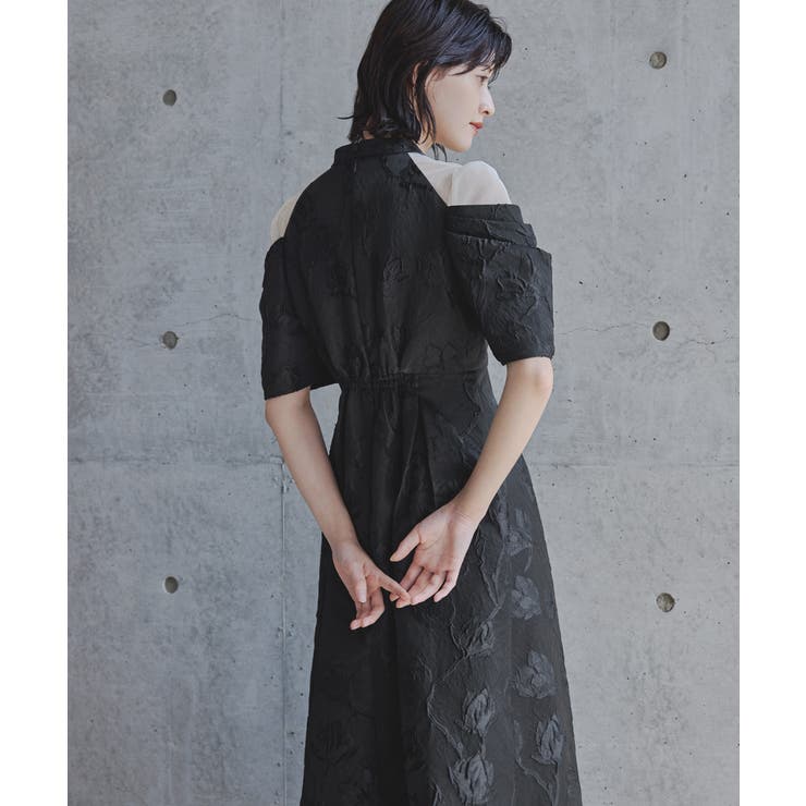 niana ニアナ フラワージャガードフレアドレス[品番：FT000010563