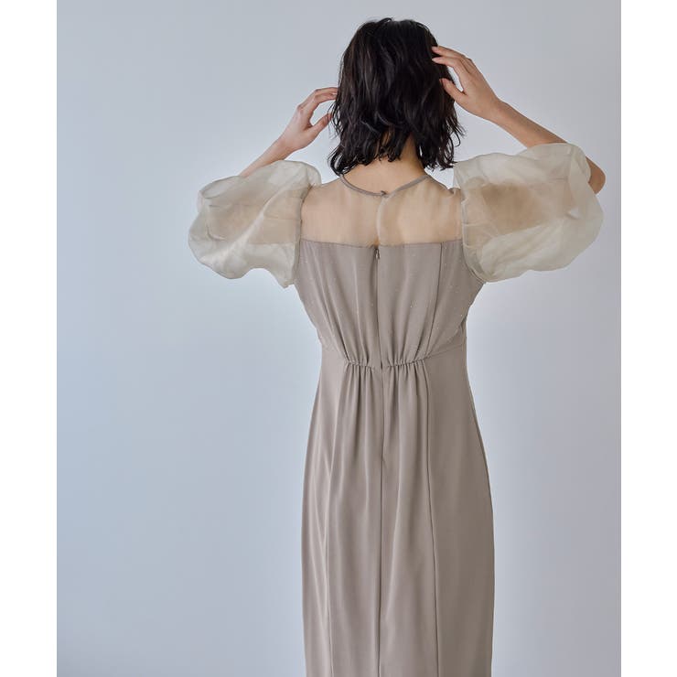 niana ニアナ ラインストーンツイストパフスリーブドレス | Fashion Letter | 詳細画像12 