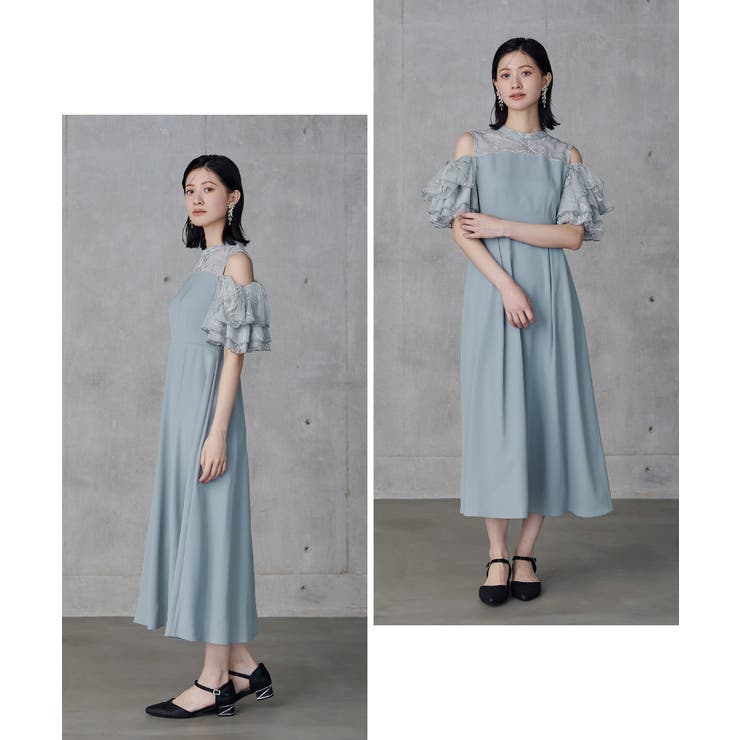 niana ニアナ オフショルフリルフラワー刺繍ドレス | Fashion Letter | 詳細画像15 