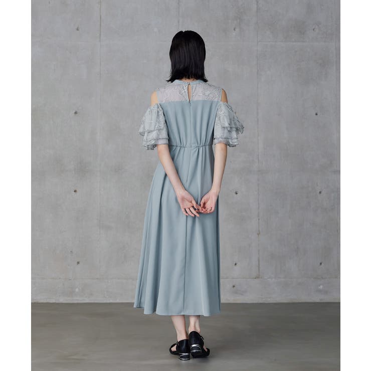niana ニアナ オフショルフリルフラワー刺繍ドレス | Fashion Letter | 詳細画像17 