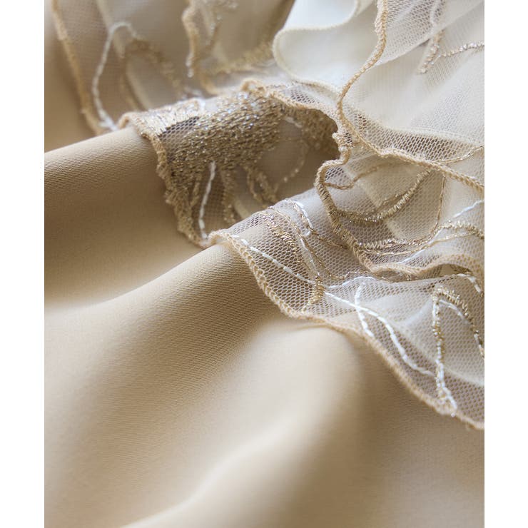 niana ニアナ オフショルフリルフラワー刺繍ドレス | Fashion Letter | 詳細画像19 