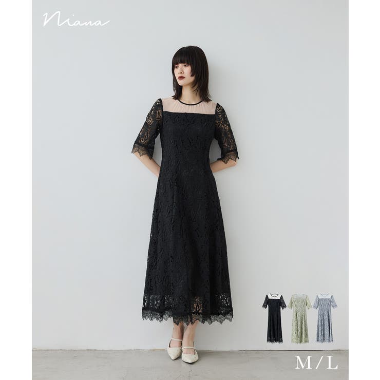 niana ニアナ ケミカルレースドレス | Fashion Letter | 詳細画像1 