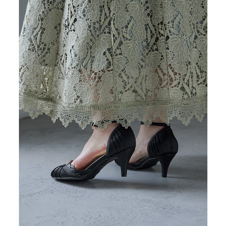 niana ニアナ ツイストビジューサテンプリーツパンプス | Fashion Letter | 詳細画像10 