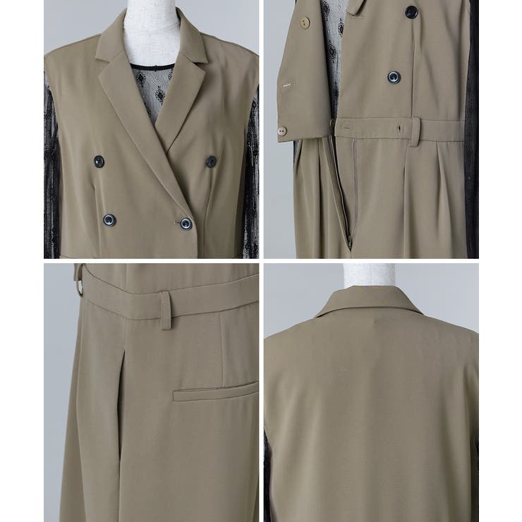 niana ニアナ テーラーカラーオールインワン | Fashion Letter | 詳細画像17 