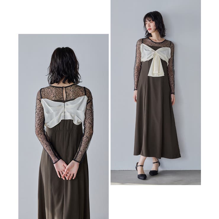 niana ニアナ ビッグリボンドレス | Fashion Letter | 詳細画像10 