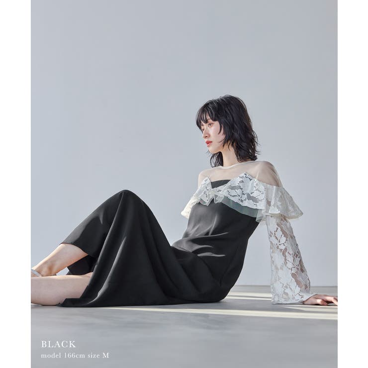 niana ニアナ レースラッフルドレス | Fashion Letter | 詳細画像2 