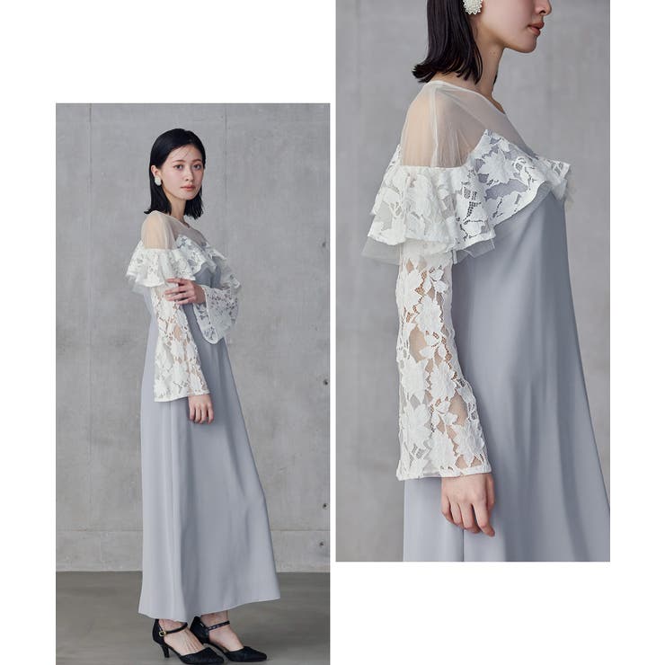 niana ニアナ レースラッフルドレス | Fashion Letter | 詳細画像15 