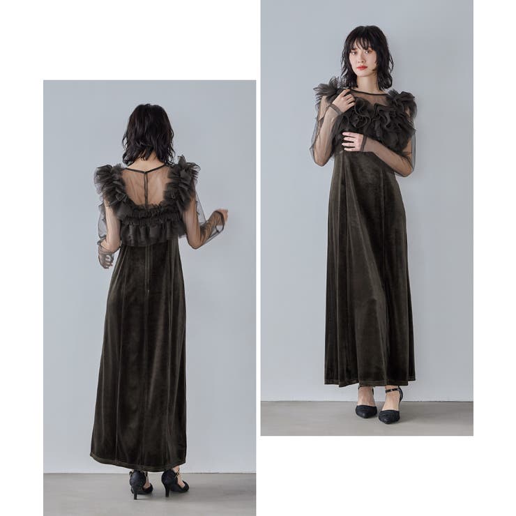 niana ニアナ ボリュームフリルレイヤードレス | Fashion Letter | 詳細画像9 