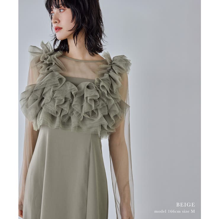 niana ニアナ ボリュームフリルレイヤードレス | Fashion Letter | 詳細画像14 