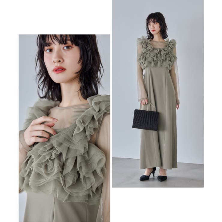 niana ニアナ ボリュームフリルレイヤードレス | Fashion Letter | 詳細画像15 