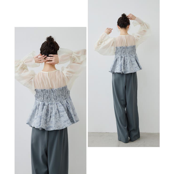 niana ニアナ ジャガードペプラムパンツドレス | Fashion Letter | 詳細画像4 