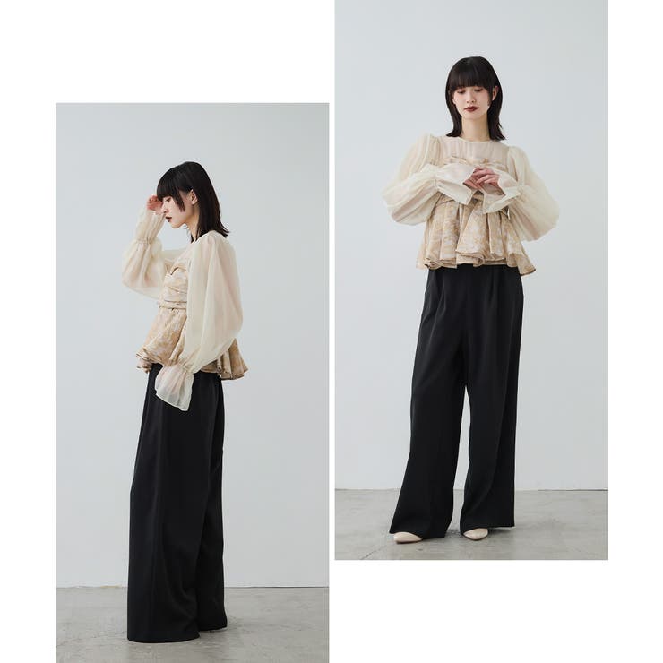 niana ニアナ ジャガードペプラムパンツドレス | Fashion Letter | 詳細画像8 