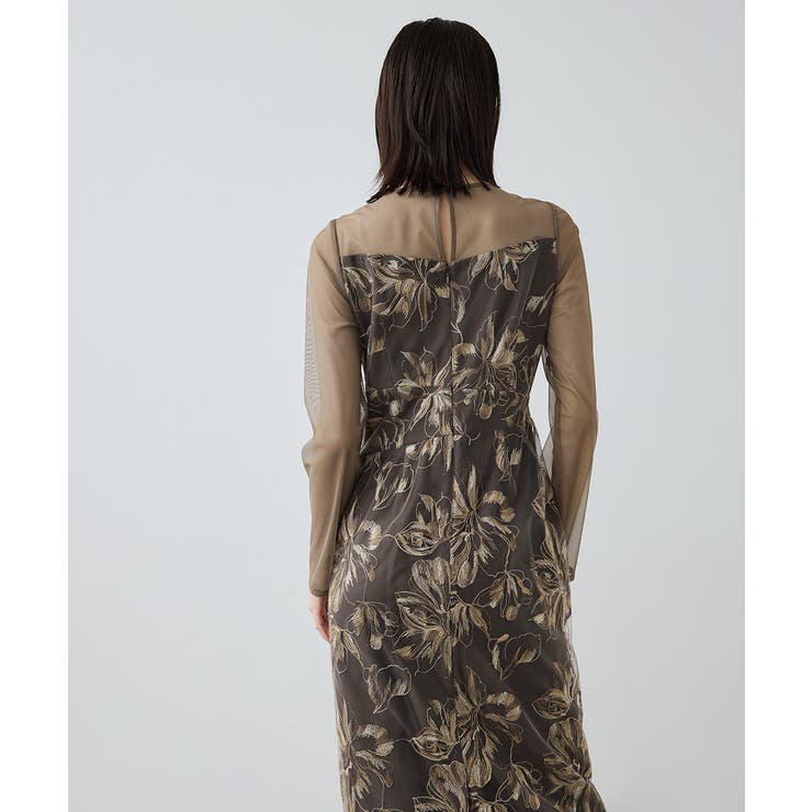 niana ニアナ プリーツフロントフラワードレス | Fashion Letter | 詳細画像17 