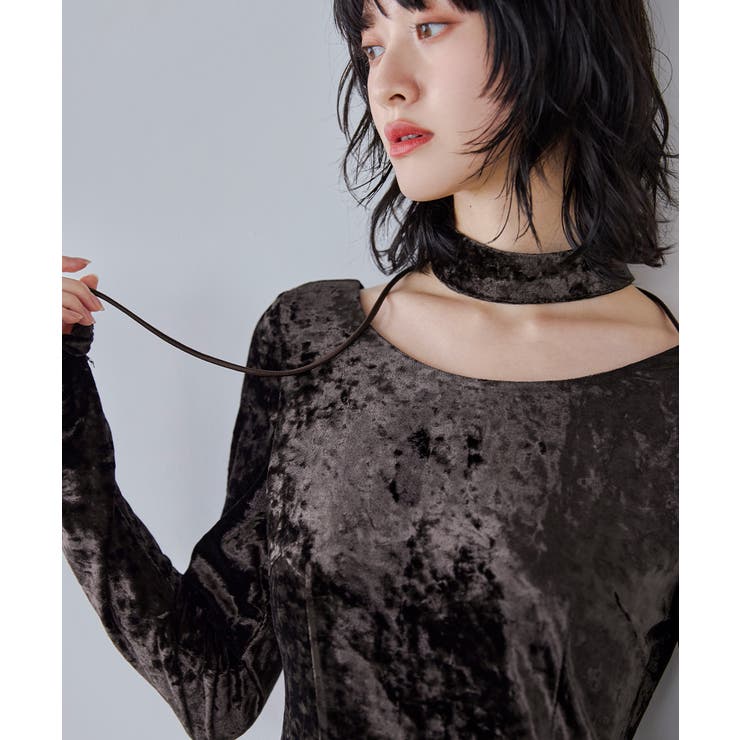 niana ニアナ スパークルレースベロアドレス | Fashion Letter | 詳細画像9 