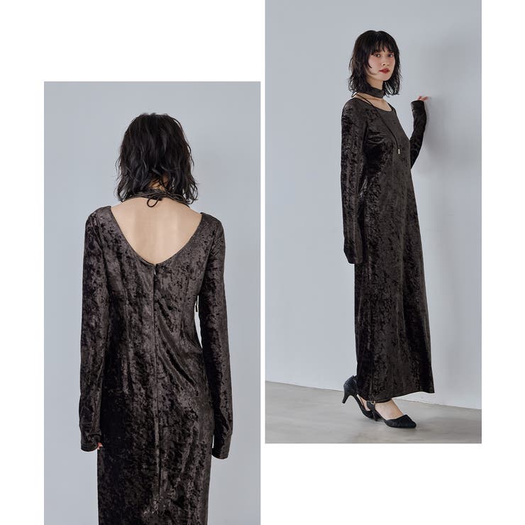 niana ニアナ スパークルレースベロアドレス | Fashion Letter | 詳細画像10 