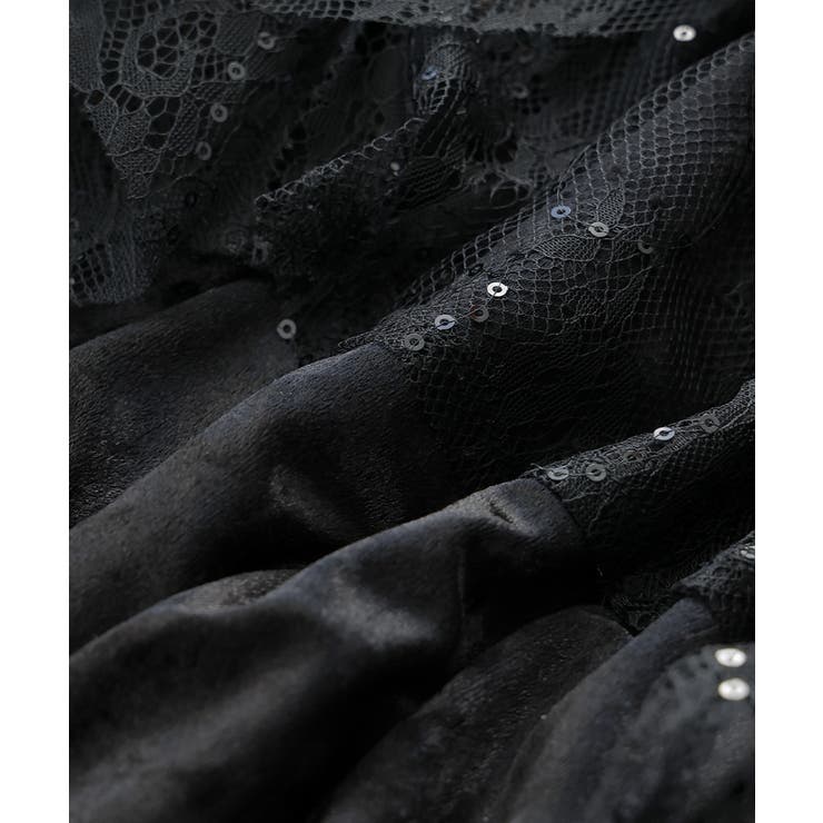 niana ニアナ スパークルレースベロアドレス | Fashion Letter | 詳細画像19 