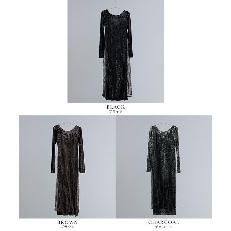 niana ニアナ スパークルレースベロアドレス | Fashion Letter | 詳細画像20 