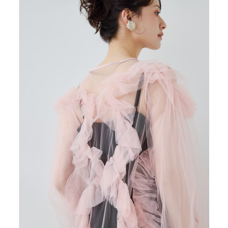 niana ニアナ ダブルリボンチュールフリルブラウスセットドレス | Fashion Letter | 詳細画像9 