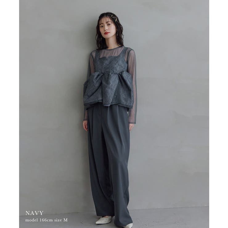 niana ニアナ レースペプラムビスチェオーバーレイセットアップドレス | Fashion Letter | 詳細画像2 